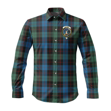 Guthrie Tartan Long Sleeve Button Up Shirt with Family Crest