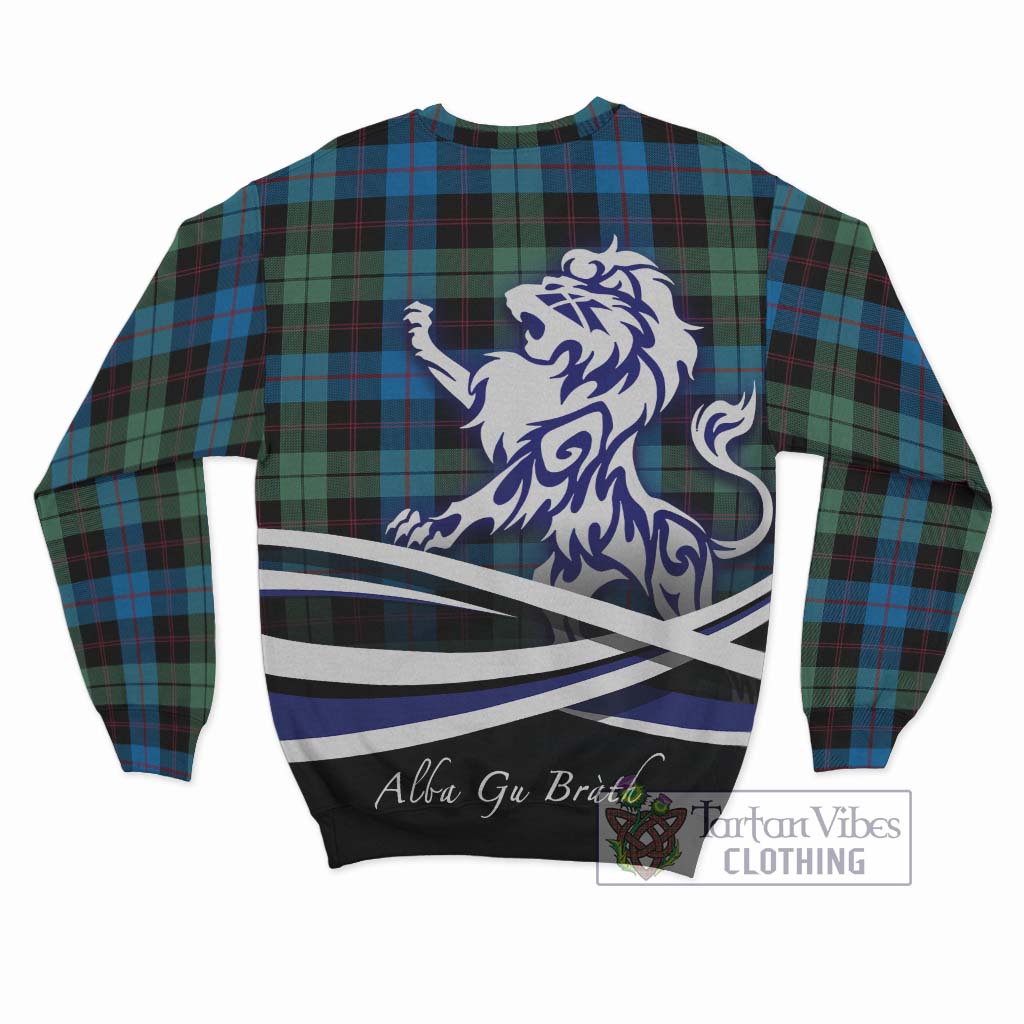 Tartan Vibes Clothing Guthrie Tartan Sweatshirt with Alba Gu Brath Regal Lion Emblem