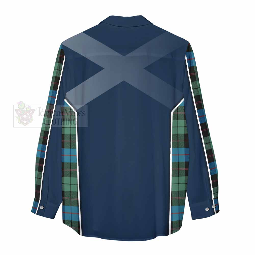 Tartan Vibes Clothing Guthrie Tartan Women's Casual Shirt with Family Crest and Lion Rampant Vibes Sport Style