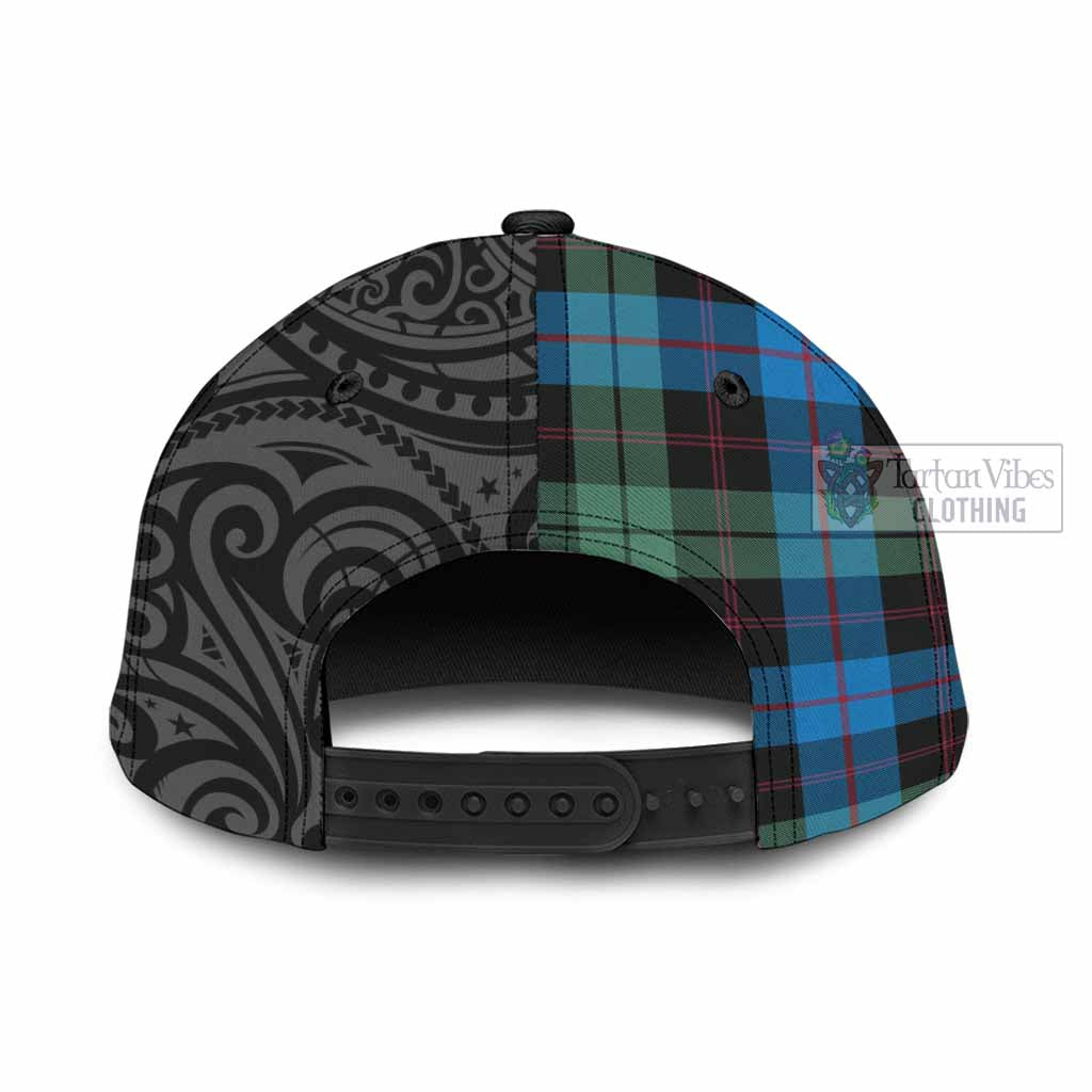 Tartan Vibes Clothing Guthrie Tartan Classic Cap with New Zealand Silver Fern Half Style