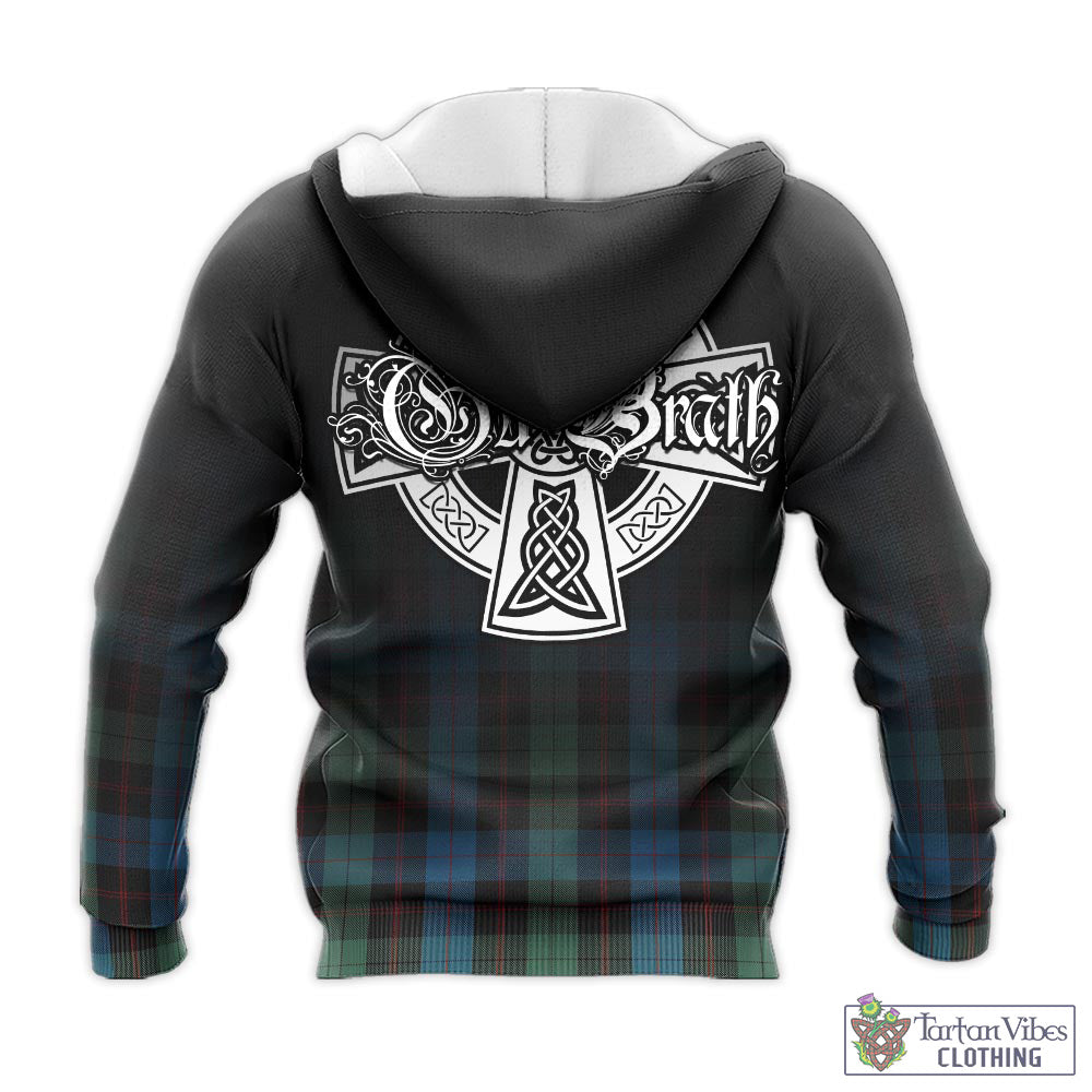 Tartan Vibes Clothing Guthrie Tartan Knitted Hoodie Featuring Alba Gu Brath Family Crest Celtic Inspired