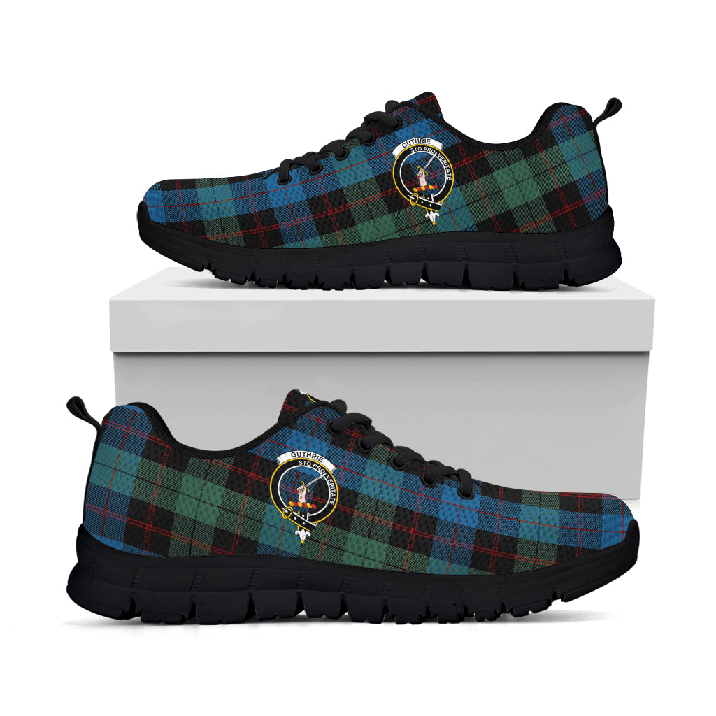 Guthrie Tartan Sneakers with Family Crest - Tartan Vibes Clothing