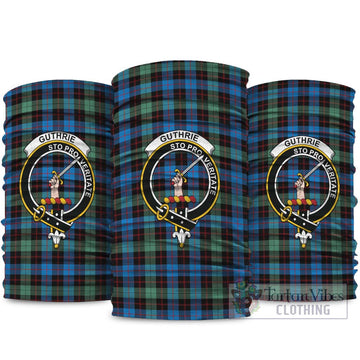 Guthrie Ancient Tartan Neck Gaiters, Tartan Bandanas, Tartan Head Band with Family Crest