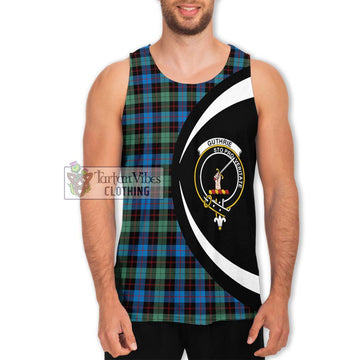 Guthrie Ancient Tartan Men's Tank Top with Family Crest Circle Style