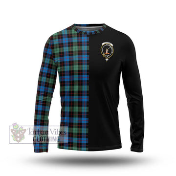 Guthrie Ancient Tartan Long Sleeve T-Shirt with Family Crest and Half Of Me Style