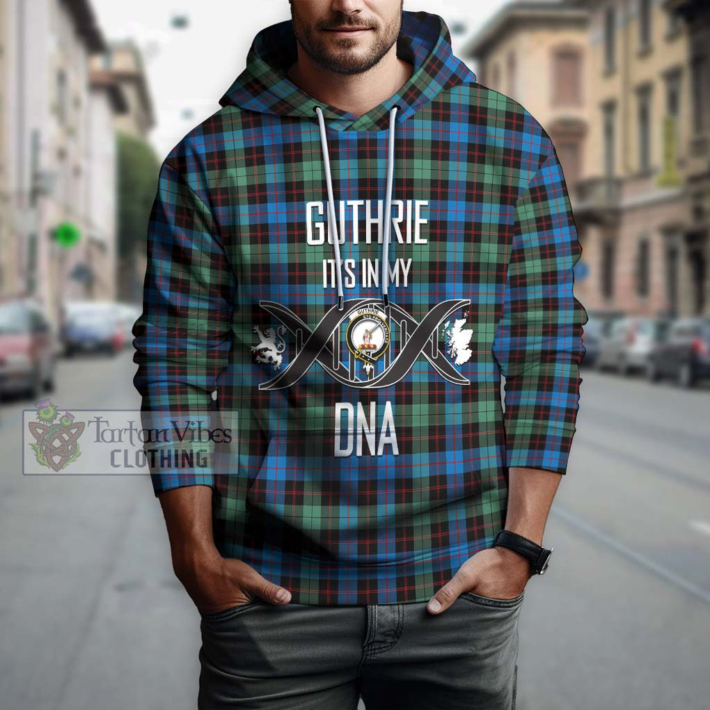 Guthrie Ancient Tartan Hoodie with Family Crest DNA In Me Style Pullover Hoodie - Tartanvibesclothing Shop