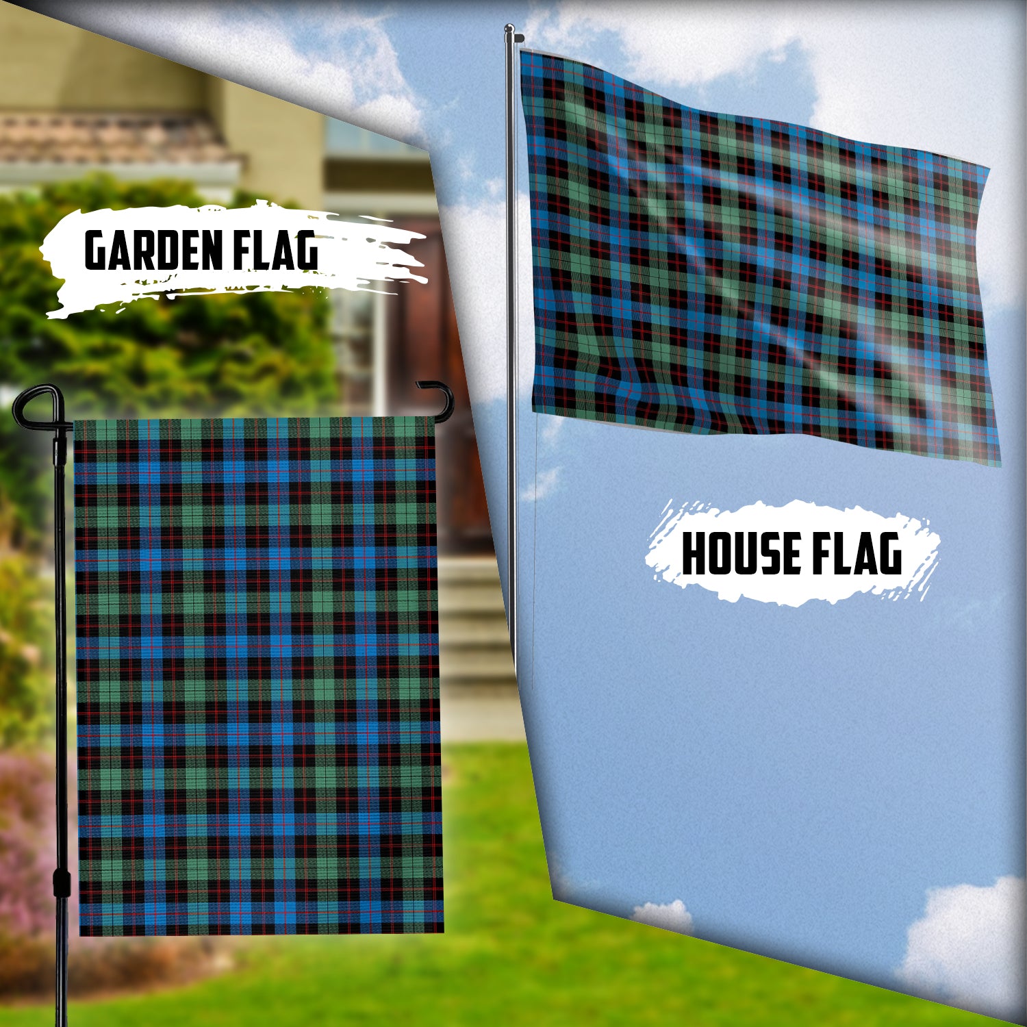 Guthrie Ancient Tartan Flag Garden Flag (Vertical) - Tartan Vibes Clothing