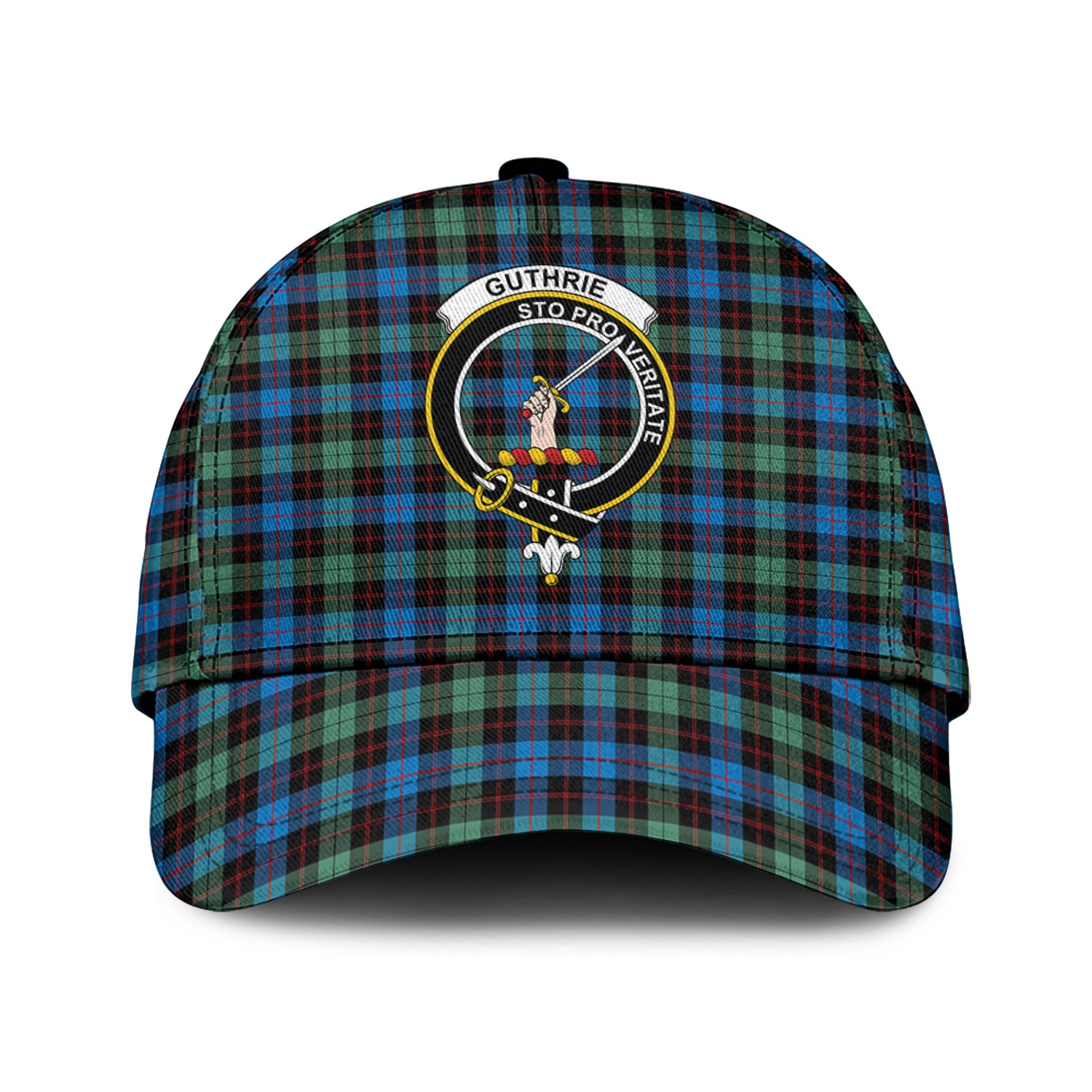 Guthrie Ancient Tartan Classic Cap with Family Crest Classic Cap Universal Fit - Tartan Vibes Clothing