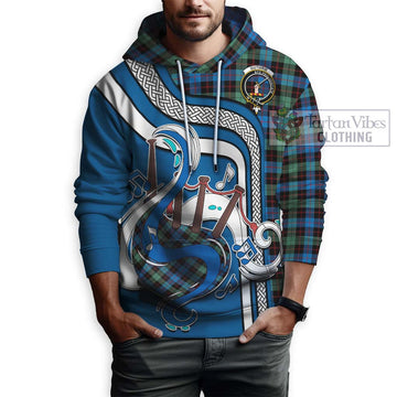 Guthrie Ancient Tartan Hoodie with Epic Bagpipe Style