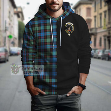 Guthrie Ancient Tartan Hoodie with Family Crest and Half Of Me Style