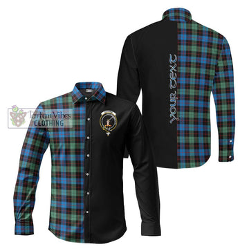 Guthrie Ancient Tartan Long Sleeve Button Shirt with Family Crest and Half Of Me Style