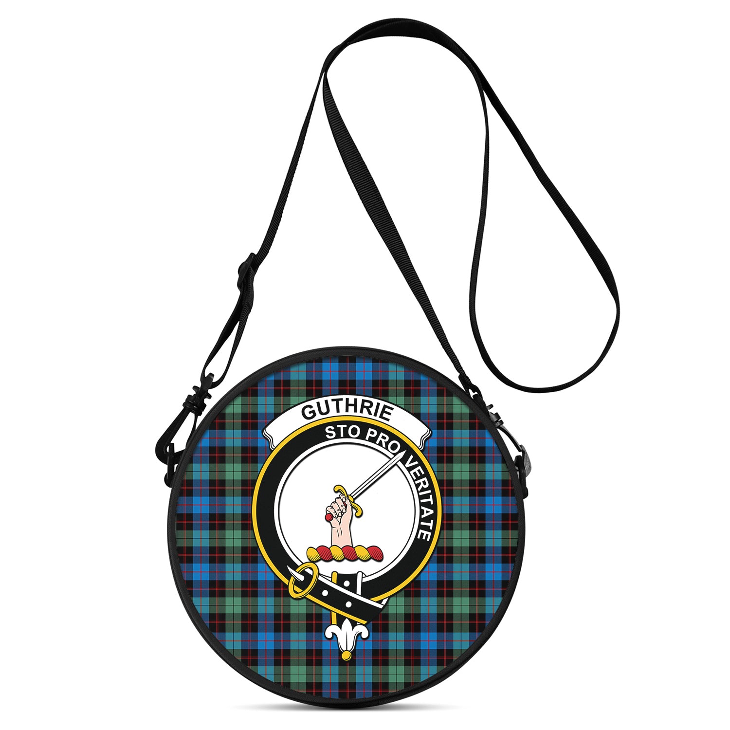 guthrie-ancient-tartan-round-satchel-bags-with-family-crest