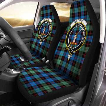 Guthrie Ancient Tartan Car Seat Cover with Family Crest