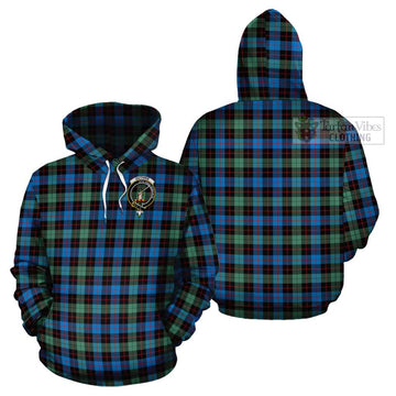 Guthrie Ancient Tartan Cotton Hoodie with Family Crest