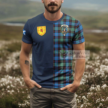 Guthrie Ancient Tartan T-Shirt Alba with Scottish Lion Royal Arm Half Style