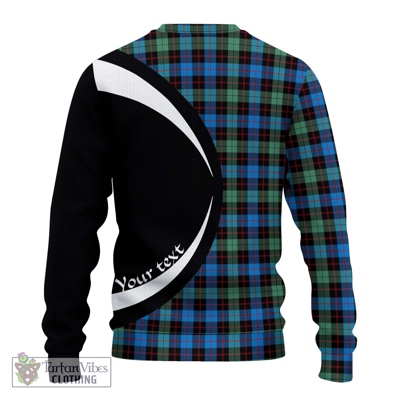 Guthrie Ancient Tartan Ugly Sweater with Family Crest Circle Style - Tartan Vibes Clothing