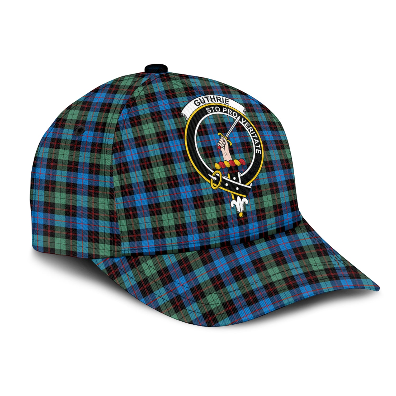 Guthrie Ancient Tartan Classic Cap with Family Crest - Tartan Vibes Clothing