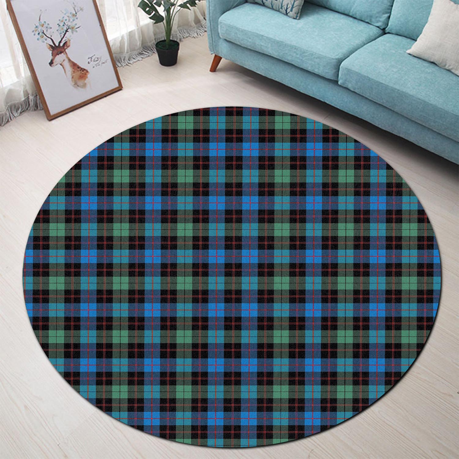 guthrie-ancient-tartan-round-rug