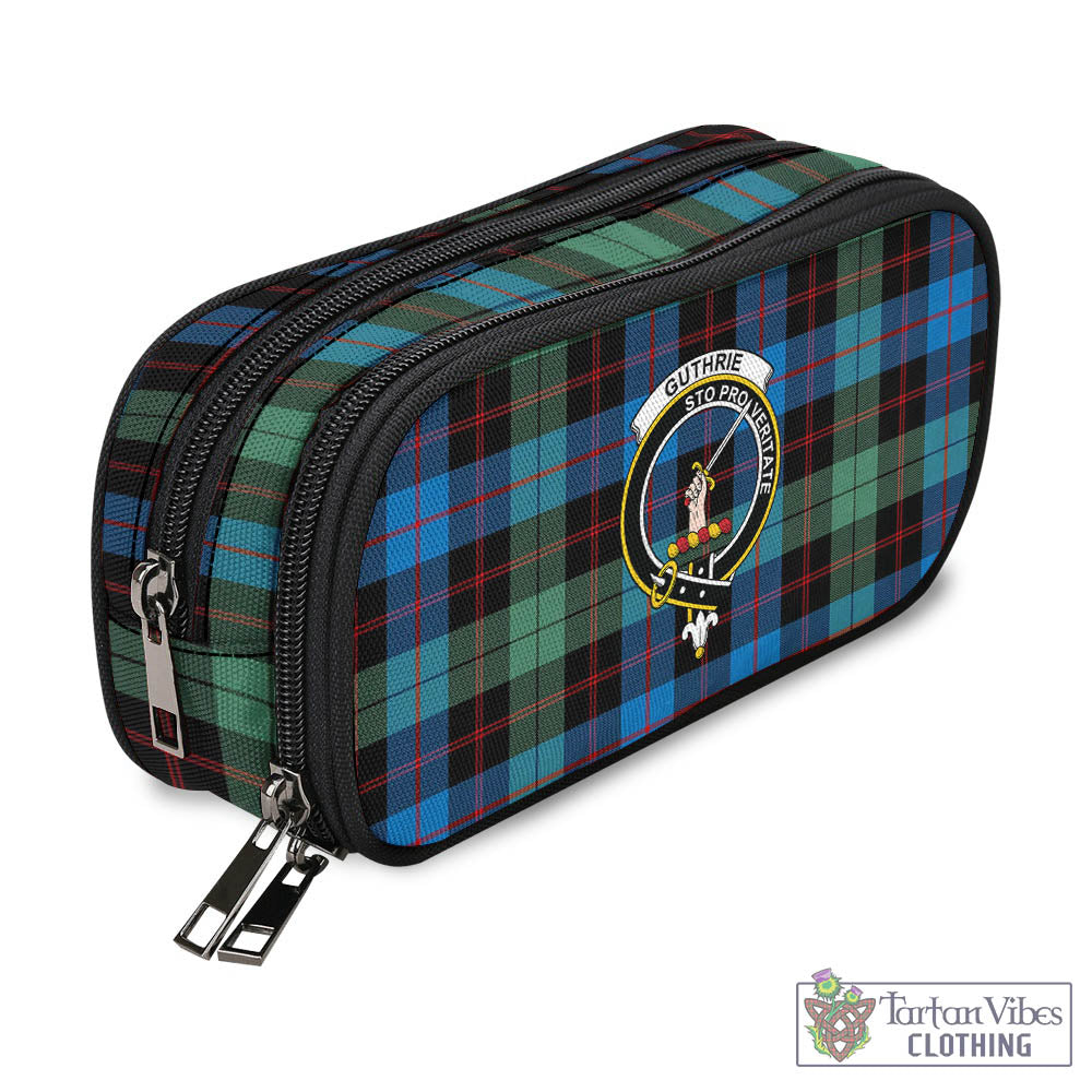 Tartan Vibes Clothing Guthrie Ancient Tartan Pen and Pencil Case with Family Crest