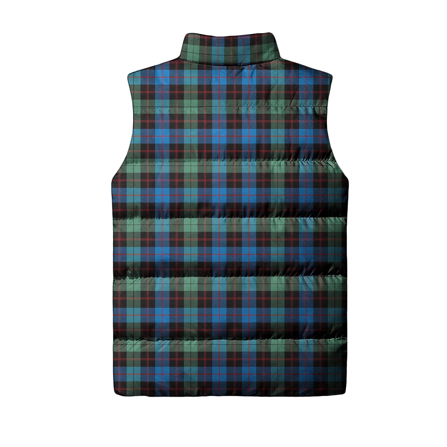 Guthrie Ancient Tartan Sleeveless Puffer Jacket with Family Crest - Tartanvibesclothing