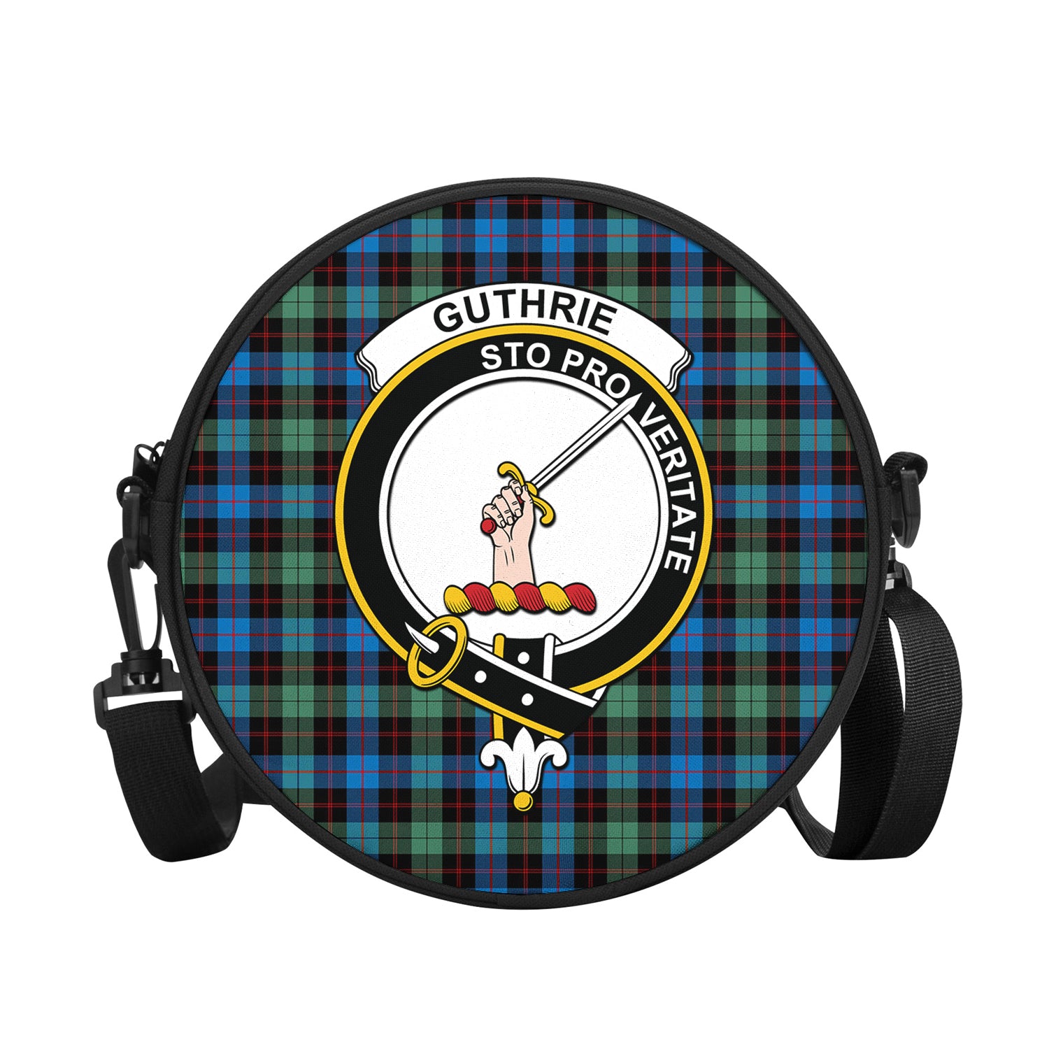 guthrie-ancient-tartan-round-satchel-bags-with-family-crest