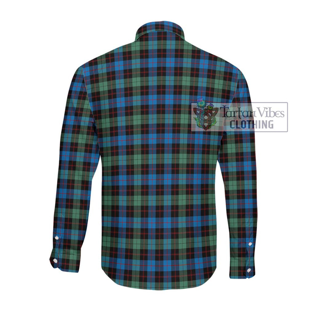 Guthrie Ancient Tartan Long Sleeve Button Shirt with Family Crest DNA In Me Style - Tartanvibesclothing Shop