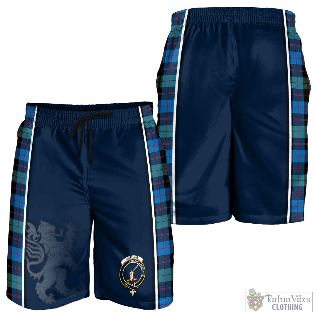 Tartan Vibes Clothing Guthrie Ancient Tartan Men's Shorts with Family Crest and Lion Rampant Vibes Sport Style