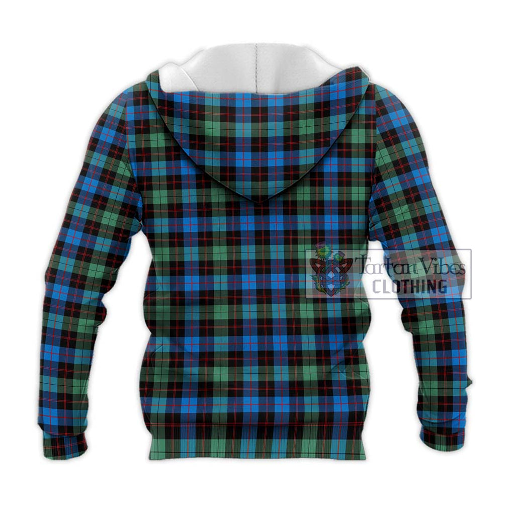 Guthrie Ancient Tartan Knitted Hoodie with Family Crest DNA In Me Style - Tartanvibesclothing Shop