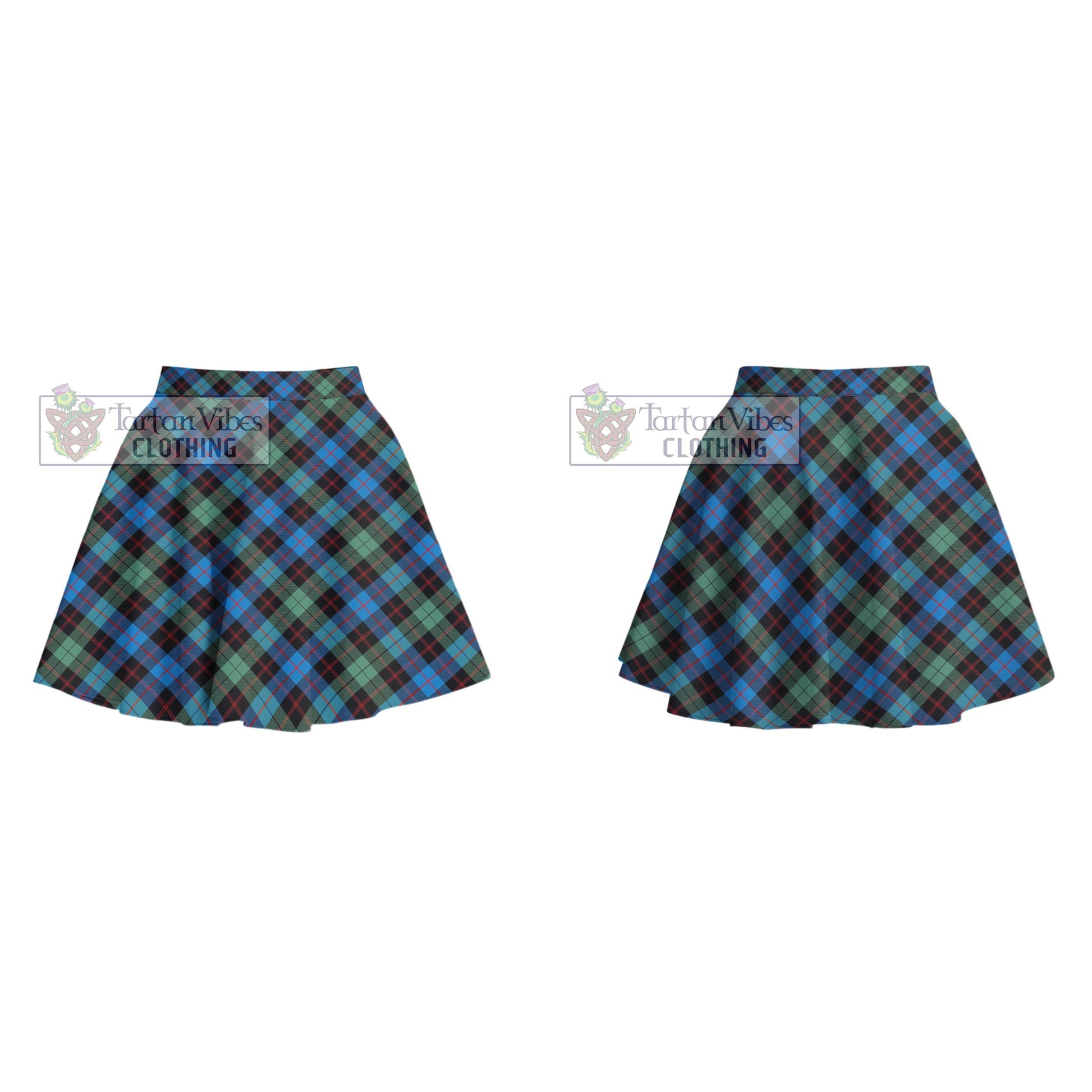 Tartan Vibes Clothing Guthrie Ancient Tartan Women's Plated Mini Skirt