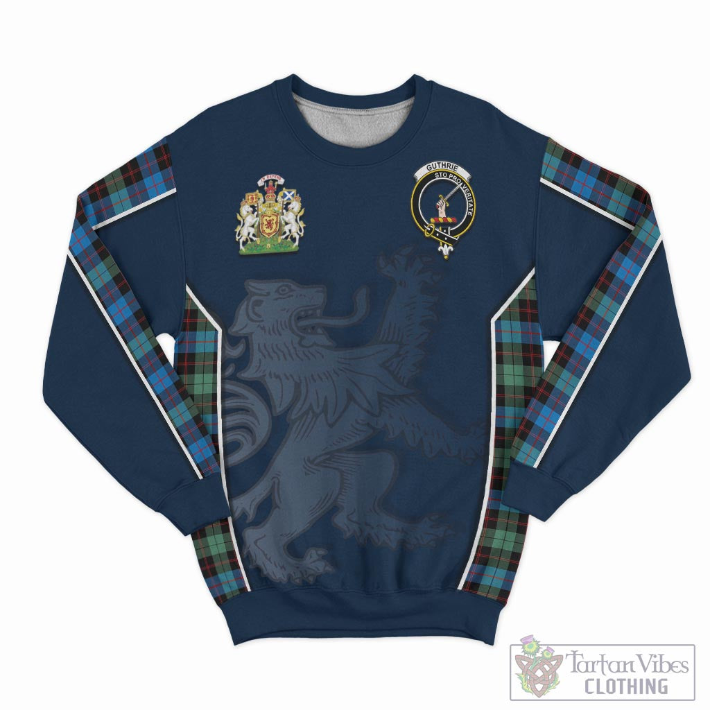 Tartan Vibes Clothing Guthrie Ancient Tartan Sweater with Family Crest and Lion Rampant Vibes Sport Style