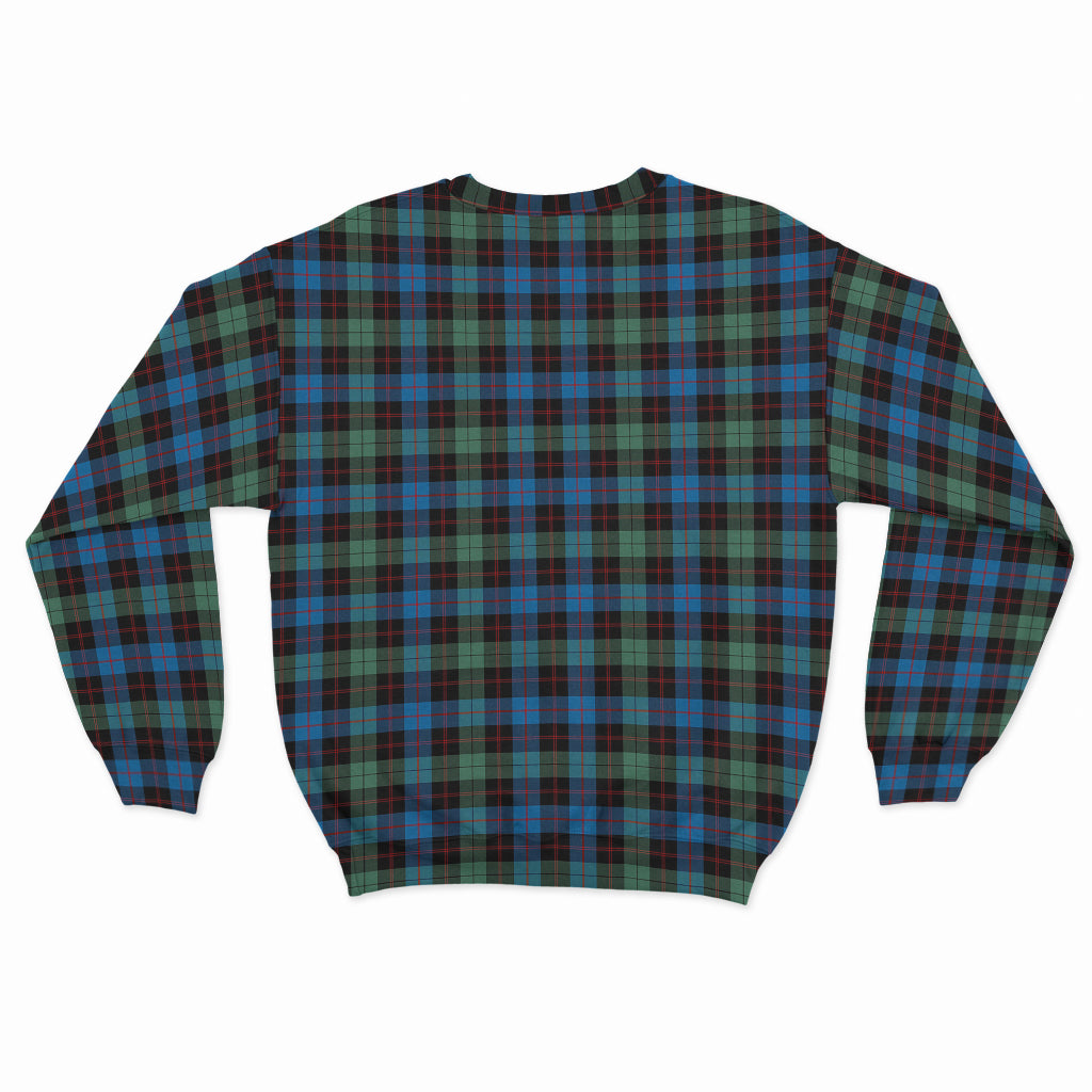 Guthrie Ancient Tartan Sweatshirt with Family Crest - Tartan Vibes Clothing