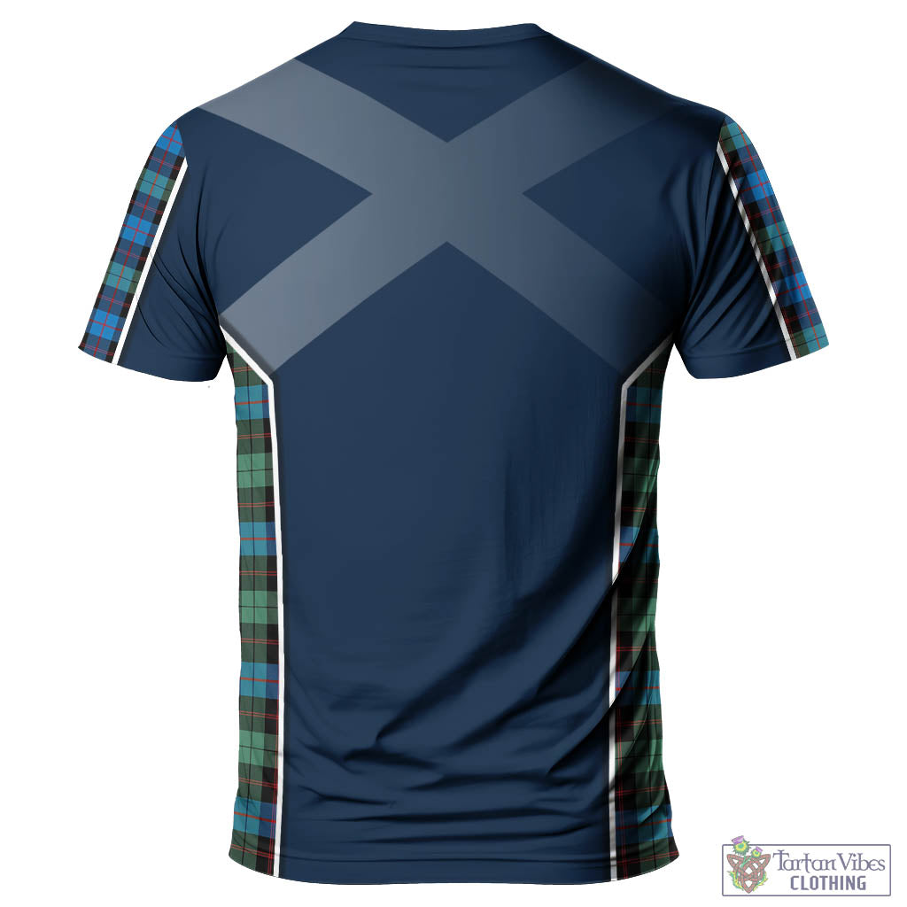 Tartan Vibes Clothing Guthrie Ancient Tartan T-Shirt with Family Crest and Lion Rampant Vibes Sport Style