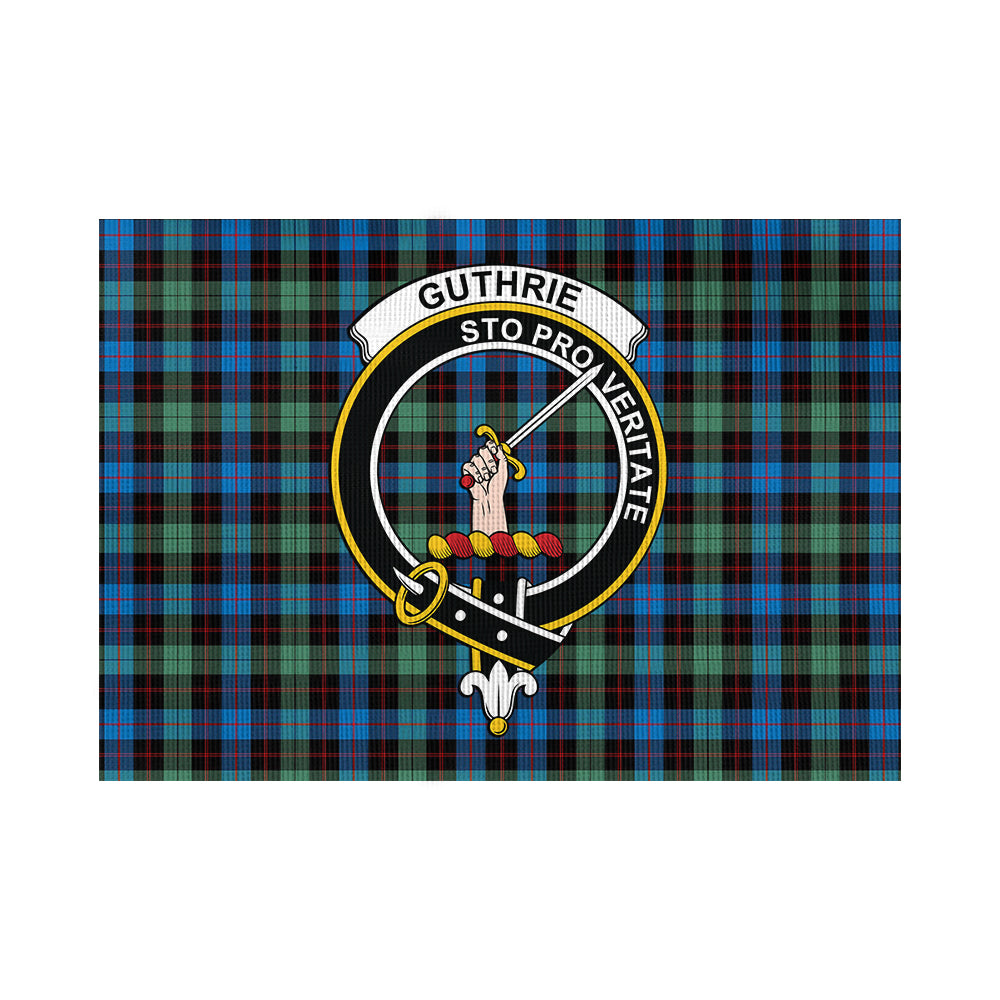 Guthrie Ancient Tartan Flag with Family Crest - Tartan Vibes Clothing