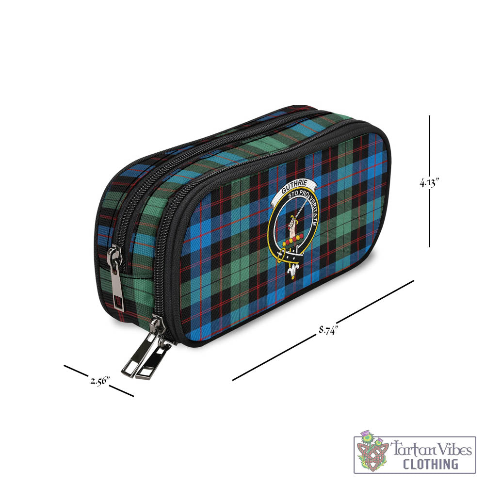 Tartan Vibes Clothing Guthrie Ancient Tartan Pen and Pencil Case with Family Crest