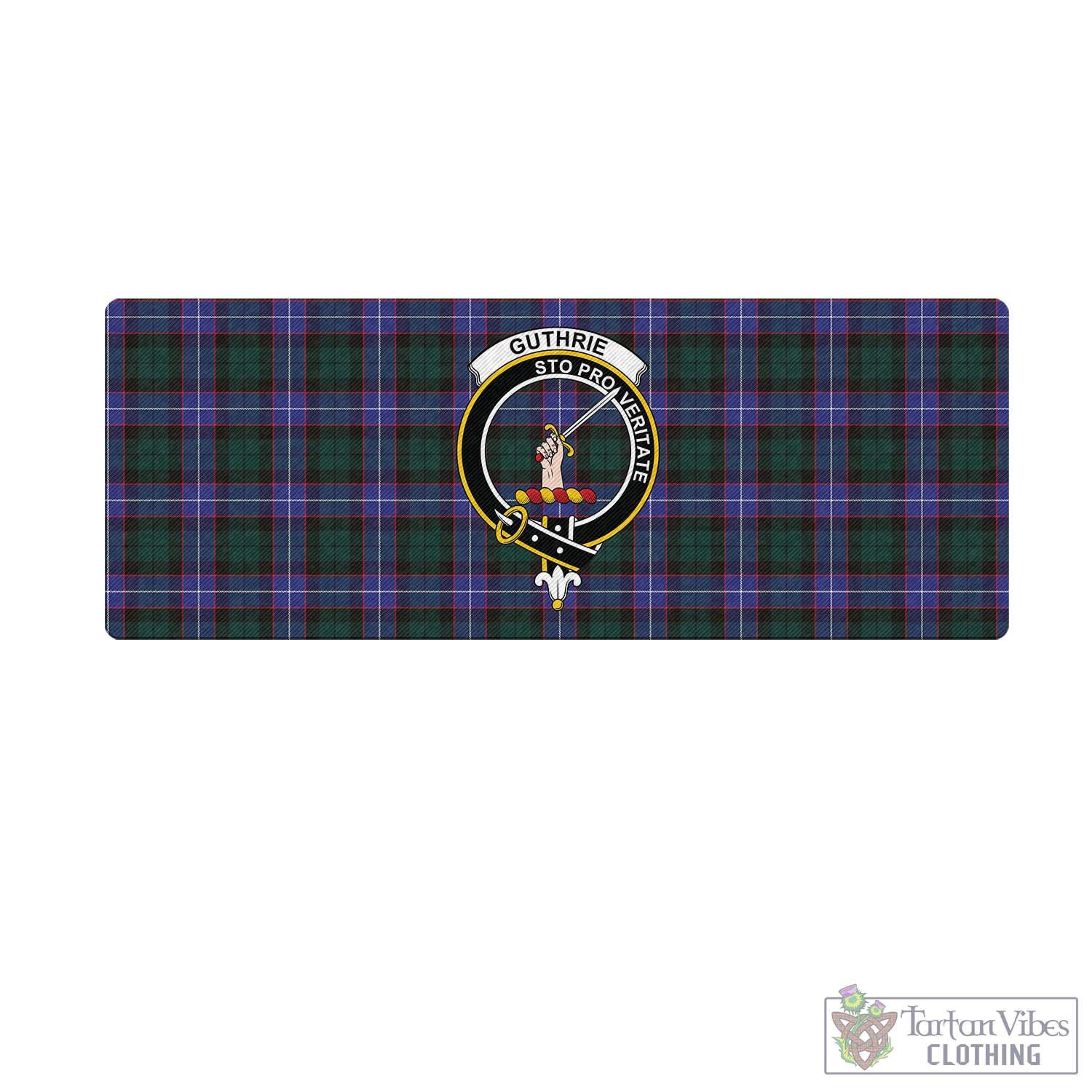 Tartan Vibes Clothing Guthrie Modern Tartan Mouse Pad with Family Crest