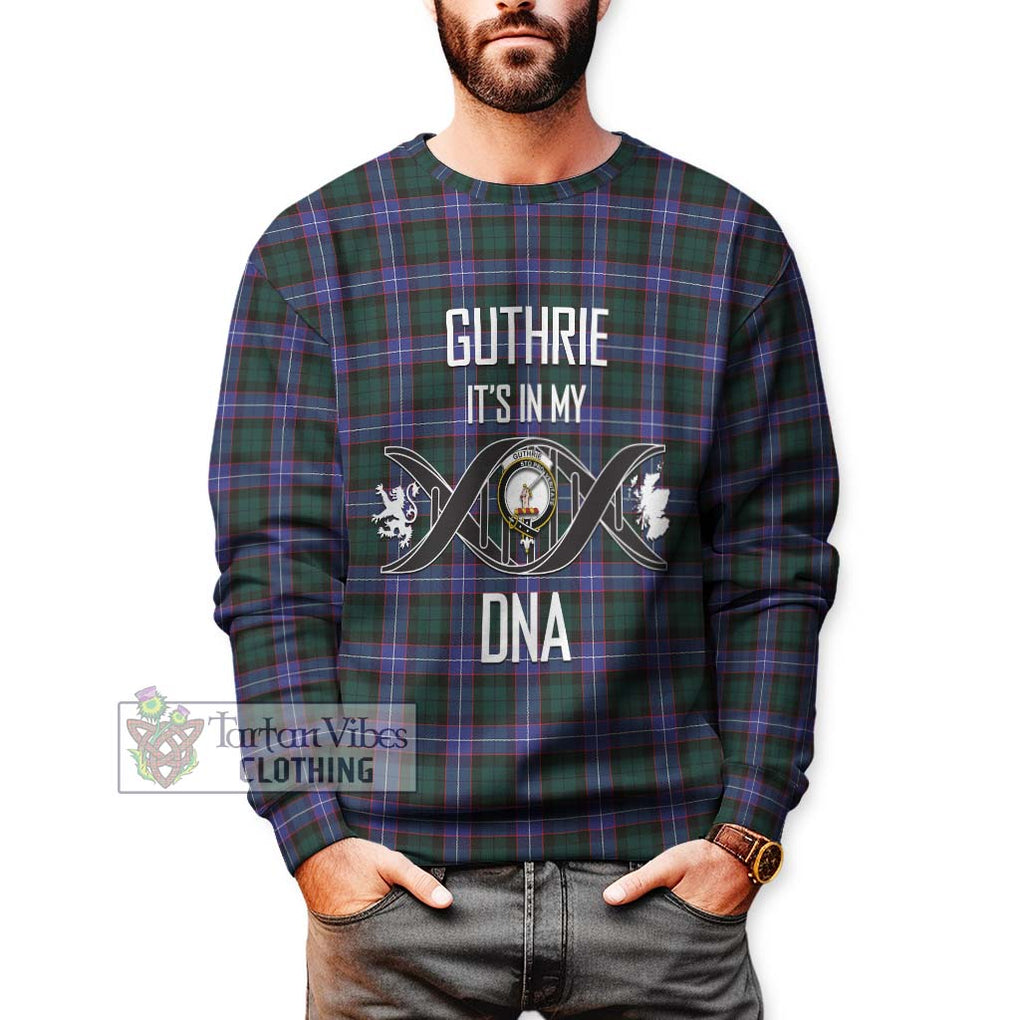 Guthrie Modern Tartan Sweatshirt with Family Crest DNA In Me Style Unisex - Tartanvibesclothing Shop