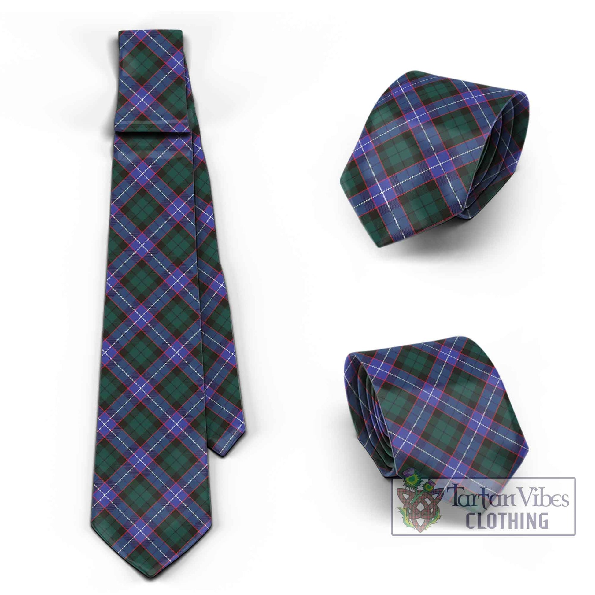 Tartan Vibes Clothing Guthrie Modern Tartan Classic Necktie Cross Style