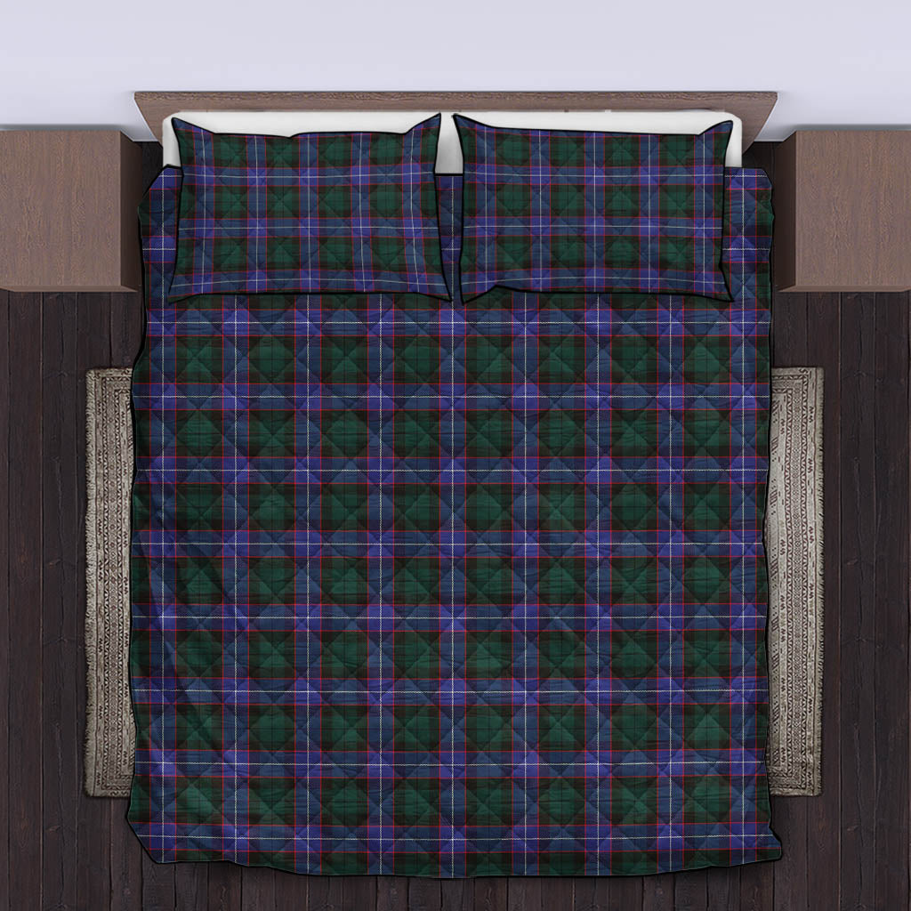 Guthrie Modern Tartan Quilt Bed Set King - Tartan Vibes Clothing