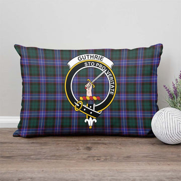 Guthrie Modern Tartan Pillow Cover with Family Crest