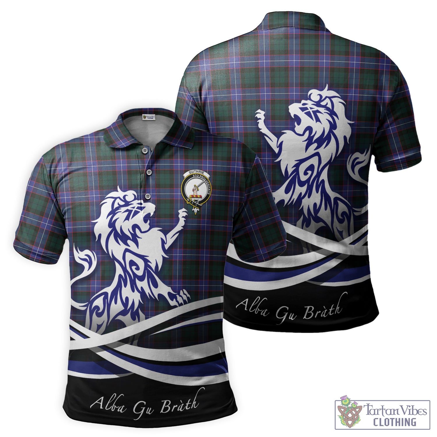 guthrie-modern-tartan-polo-shirt-with-alba-gu-brath-regal-lion-emblem