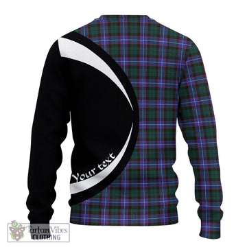 Guthrie Modern Tartan Ugly Sweater with Family Crest Circle Style