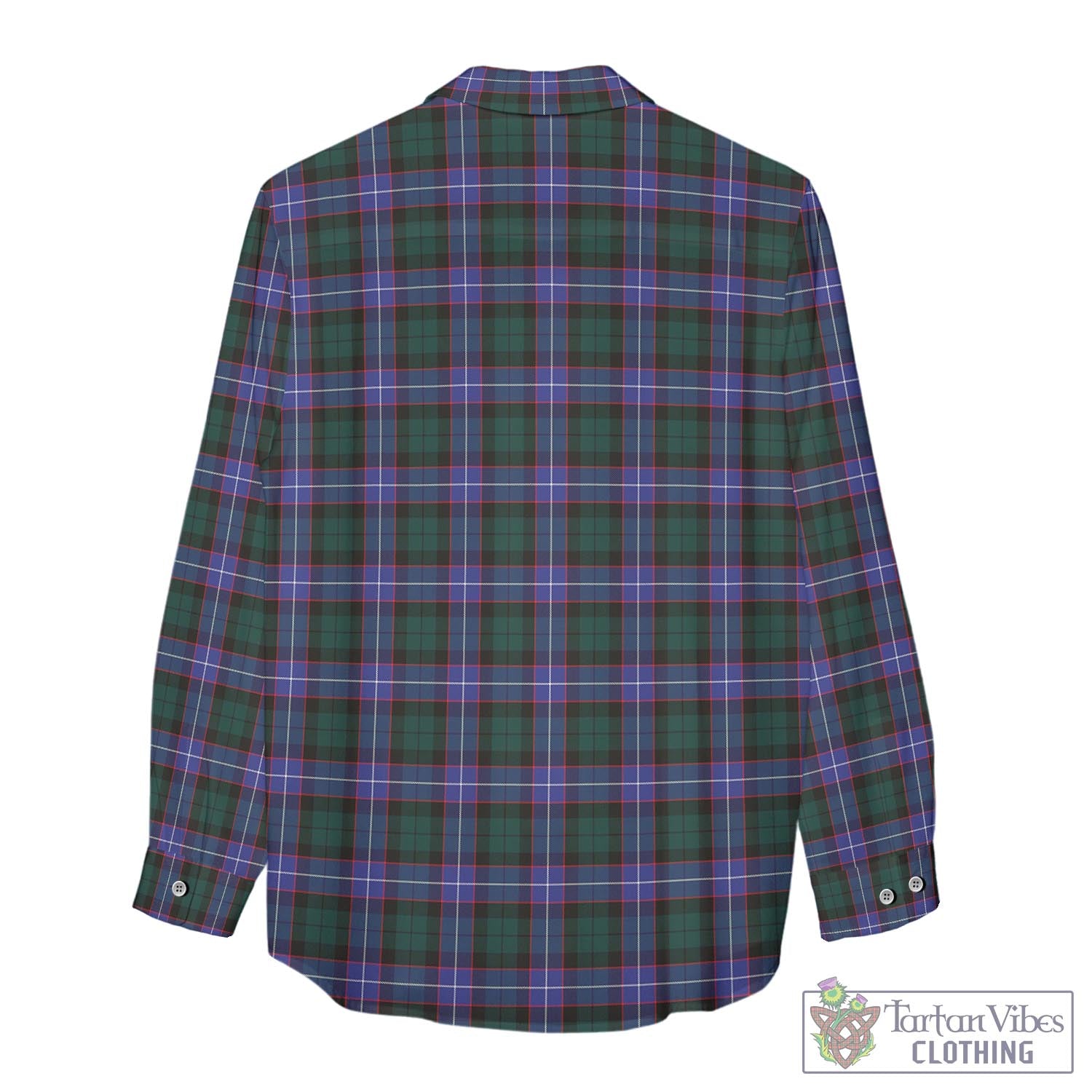 Tartan Vibes Clothing Guthrie Modern Tartan Womens Casual Shirt with Family Crest