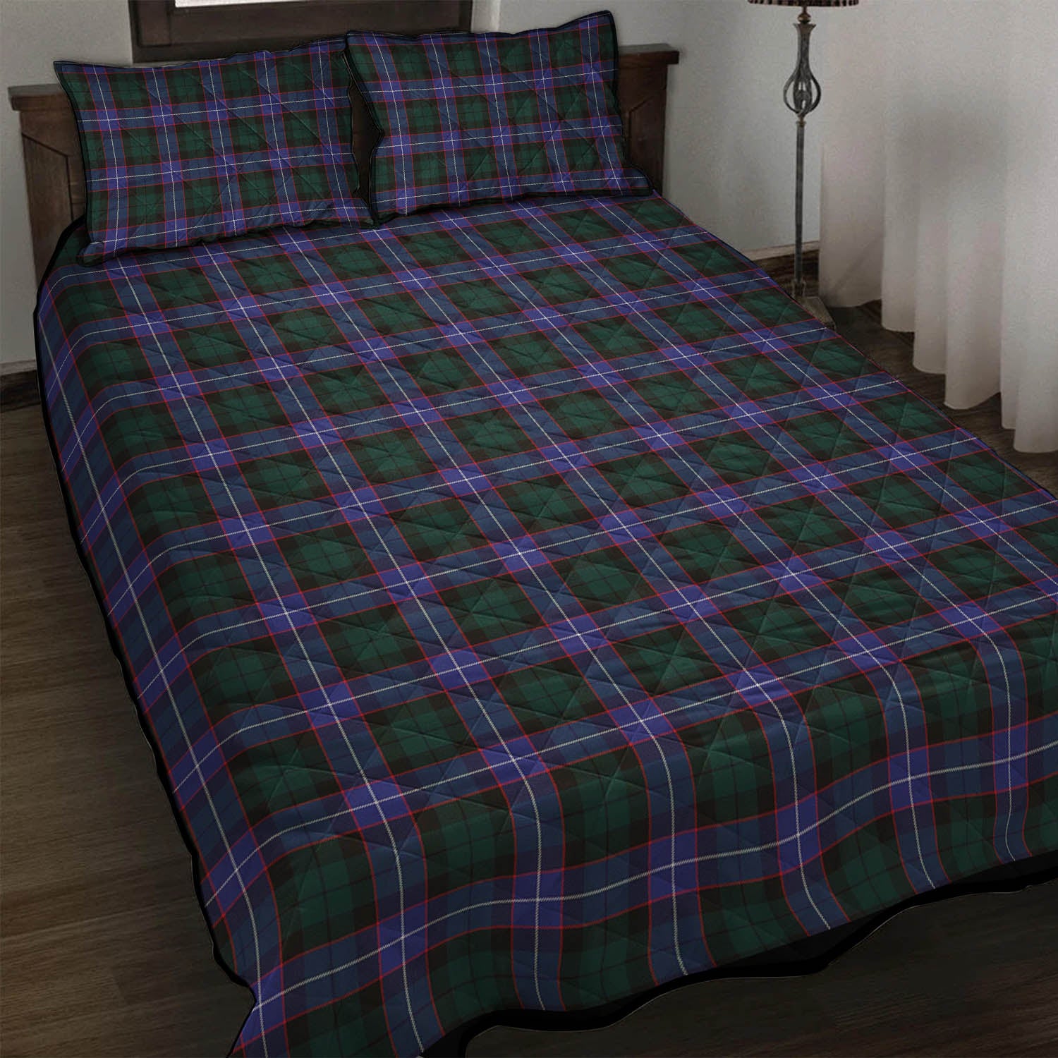 Guthrie Modern Tartan Quilt Bed Set - Tartan Vibes Clothing