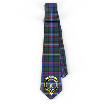 Guthrie Modern Tartan Classic Necktie with Family Crest