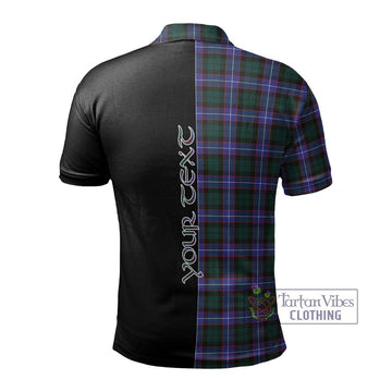 Guthrie Modern Tartan Polo Shirt with Family Crest and Half Of Me Style