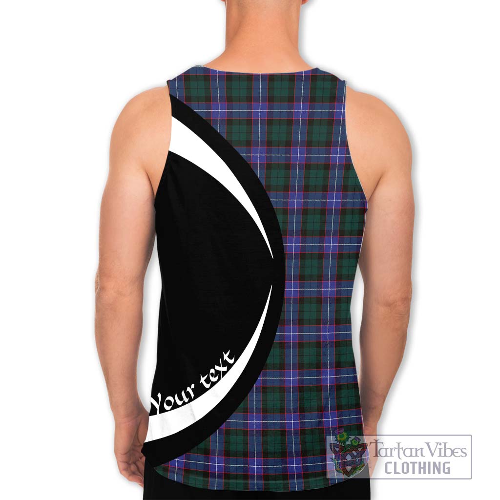 Guthrie Modern Tartan Men's Tank Top with Family Crest Circle Style - Tartan Vibes Clothing