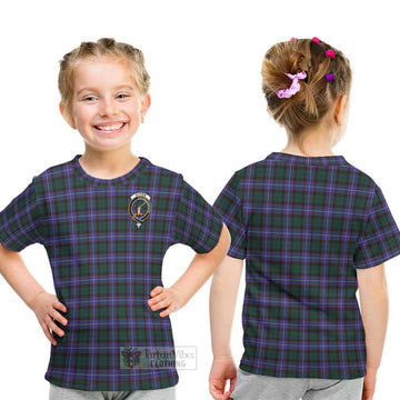 Guthrie Modern Tartan Kid T-Shirt with Family Crest