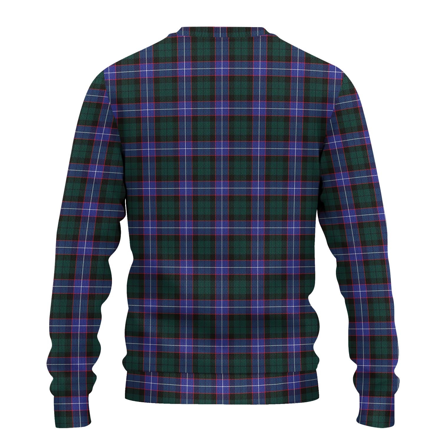 Guthrie Modern Tartan Knitted Sweater with Family Crest - Tartanvibesclothing