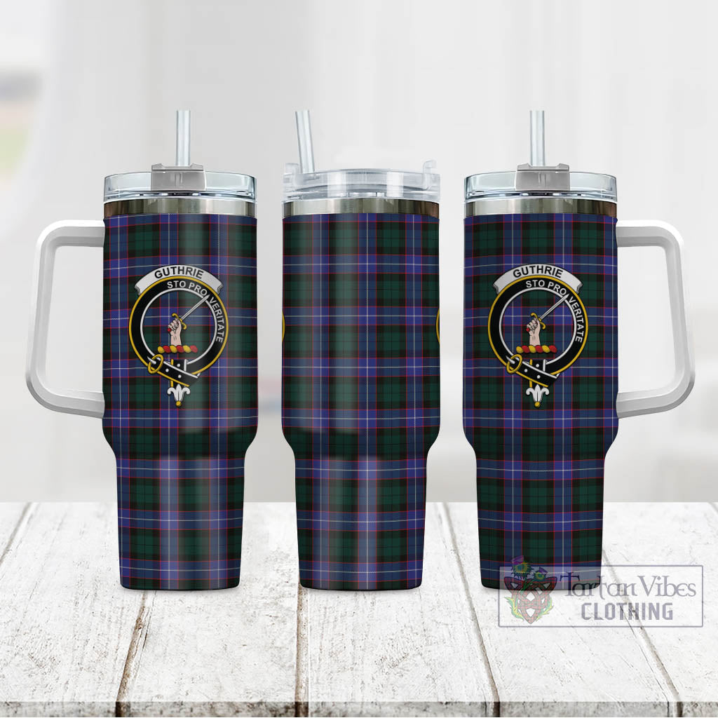 Tartan Vibes Clothing Guthrie Modern Tartan and Family Crest Tumbler with Handle