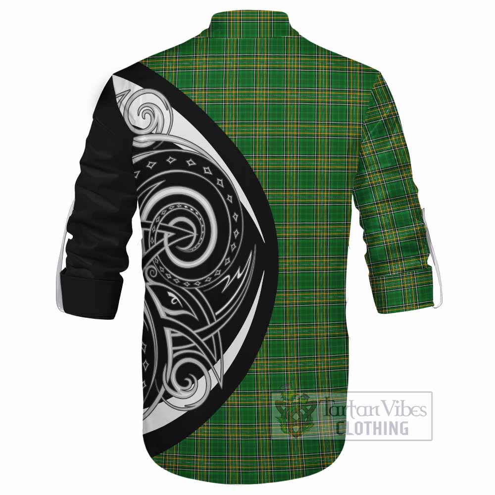 Hackett Irish Clan Ghillie Kilt Shirt Celtic Circle Style - Tartan Vibes Clothing